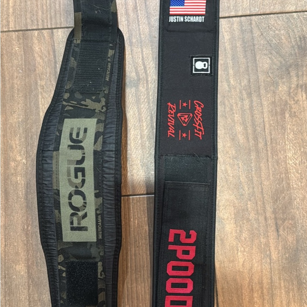 Rogue and 2POOD Weightlifting Belts